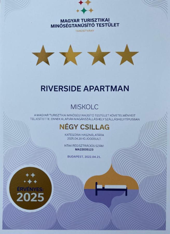 Riverside Apartman**** 米什科尔茨 外观 照片